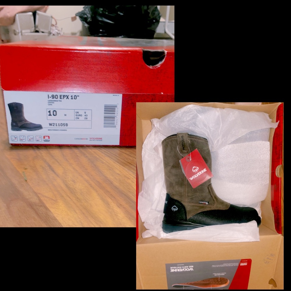 Size 10 New Wolverine Work Boots